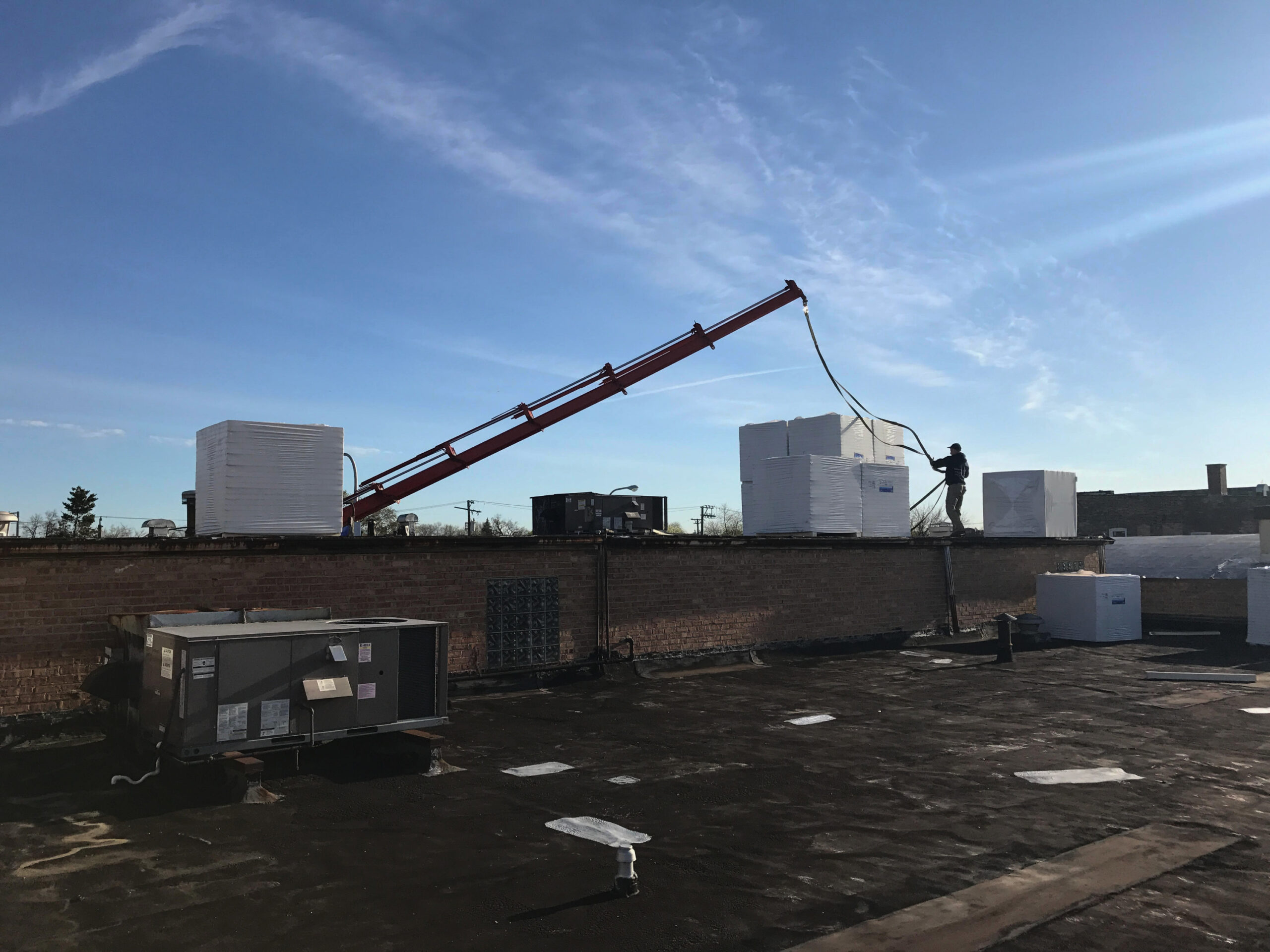 commercial lift for roofing